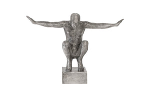 Phillips Collection Outstretched Arms Sculpture - Striking Aluminum Art Piece for Modern Minimalist Home Décor ID96056