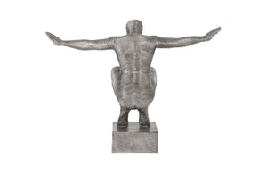 Phillips Collection Outstretched Arms Sculpture - Striking Aluminum Art Piece for Modern Minimalist Home Décor ID96056