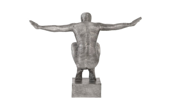 Phillips Collection Outstretched Arms Sculpture - Striking Aluminum Art Piece for Modern Minimalist Home Décor ID96056