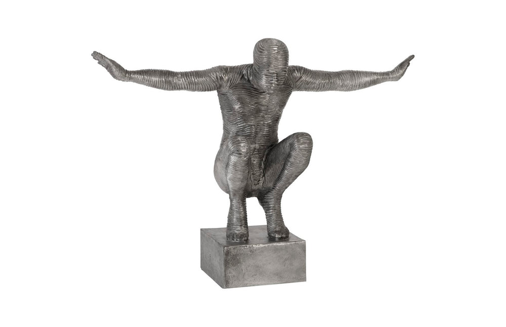 Phillips Collection Outstretched Arms Sculpture - Striking Aluminum Art Piece for Modern Minimalist Home Décor ID96056