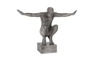 Phillips Collection Outstretched Arms Sculpture - Striking Aluminum Art Piece for Modern Minimalist Home Décor ID96056