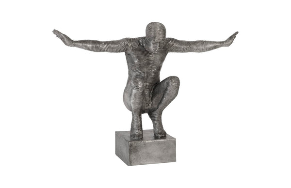 Phillips Collection Outstretched Arms Sculpture - Striking Aluminum Art Piece for Modern Minimalist Home Décor ID96056
