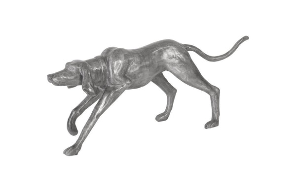Phillips Collection Walking Dog Aluminum Sculpture with Artisan Patina Finish for Entryway or Console ID96065