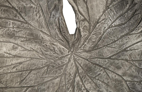 Phillips Collection Lotus Leaf Aluminum Wall Sculpture Set of 3 Polished Silver Modern Organic Art Panels ID96066