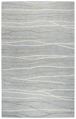 Rizzy Idyllic ID968A Hand Tufted Contemporary Wool Rug Gray/Natural  9' x 12'