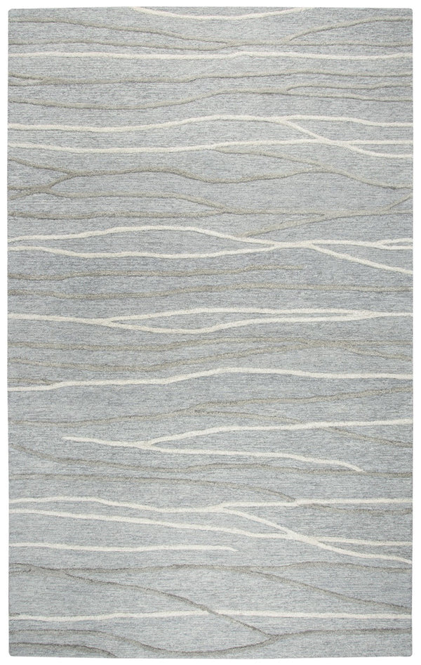 Rizzy Idyllic ID968A Hand Tufted Contemporary Wool Rug Gray/Natural  9' x 12'