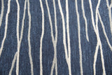 Rizzy Idyllic ID970A Hand Tufted Contemporary Wool Rug Navy/Gray 9' x 12'