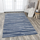 Rizzy Idyllic ID970A Hand Tufted Contemporary Wool Rug Navy/Gray 9' x 12'