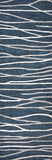 Rizzy Idyllic ID970A Hand Tufted Contemporary Wool Rug Navy/Gray 2'6" x 8'