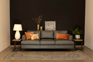 Lh Imports Irondale Round Side Table – Stylish Accent Piece For Modern Home Decor And Elegant Living Spaces Brown,Grey Acacia,Iron Ida035