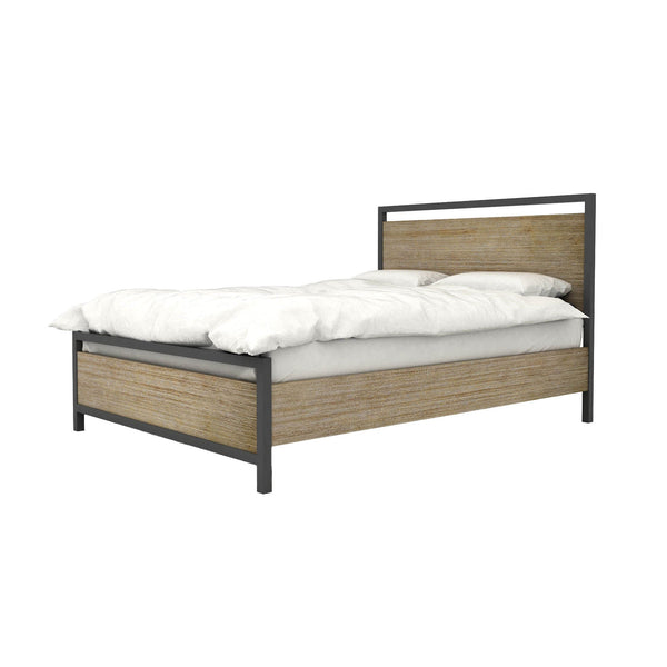 Lh Imports Irondale King Bed - Elevate Your Bedroom Decor With Stylish Comfort And Timeless Elegance Today! Brown Solid Acacia,Mdf,Acacia Veneer,Iron Idb01ks