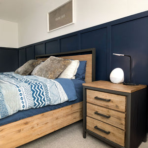 Lh Imports Irondale King Bed - Elevate Your Bedroom Decor With Stylish Comfort And Timeless Elegance Today! Brown Solid Acacia,Mdf,Acacia Veneer,Iron Idb01ks