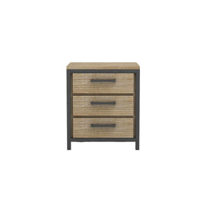 Lh Imports Irondale Nightstand - Elevate Your Home Decor With Stylish Storage And Timeless Design Elements Brown,Grey Acacia,Mdf Acacia Veneer,Iron Idb02