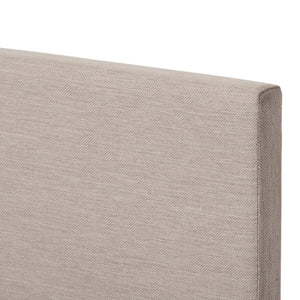 Baxton Studio Baxton Studio Elizabeth Modern Upholstered Platform Bed with Panel-Stitched Design for Stylish Comfort Beige Full IDB048-Beige-Full