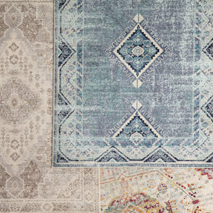 Jaipur Living Jaipur Living Zhara Persian Medallion Polypropylene Indoor Outdoor Rug Vintage Distressed 4'X5'8" RUG142882