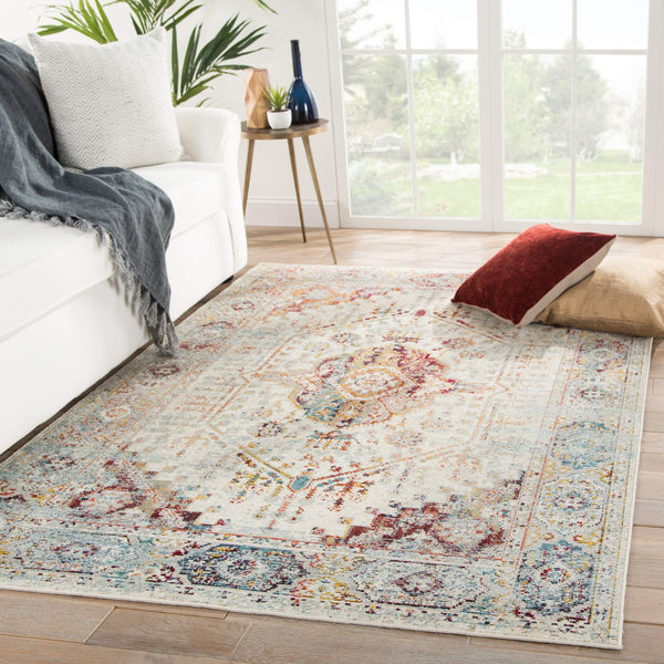 Jaipur Living Jaipur Living Elowen Polypropylene Medallion Boho Indoor Outdoor Rug for Patio 4' x 5'8" RUG142874