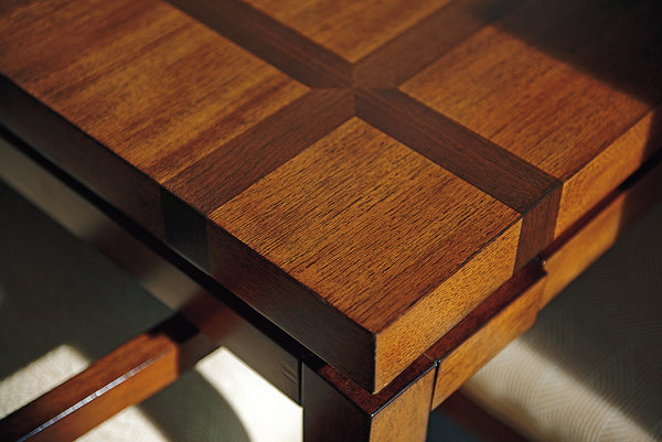 Lexington Tommy Bahama Home Marquesa Rectangular Dining Table - Elegant Quartered Hickory With Walnut Inlay For Modern Interiors Sebana  556-877