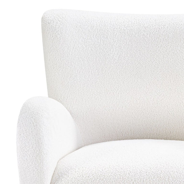 JLA Home Stella Wingback Accent Chair with Walnut Legs Tailored Upholstery for Living Rooms II100-0612