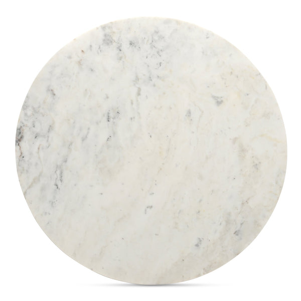 Moe's Home Lark Coffee Table - Stunning Mango Wood Frame With Unique Orange Fantasy Marble Top For Your Home White White Banswara Marble,Solid Mango Wood Legs Ik-1033-18