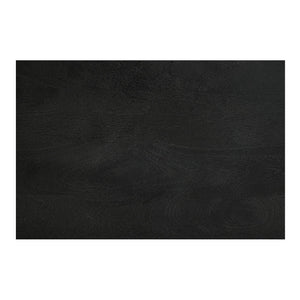 Moe's Home Corrine Nightstand - Charming Antique Finish With Floral Drawer Pull And Durable Mango Wood Design Black Mango Wood Cabinet,Legs & Drawer,Metal Side Mounted Glides Ik-1037-02