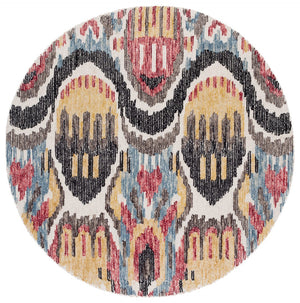 Safavieh Ikat Hand-tufted Area Rug - Contemporary Wool & Cotton Blend For Modern Home Decor Comfort & Style Black ,Red 85% Wool,15% Cotton Ikt152z-3