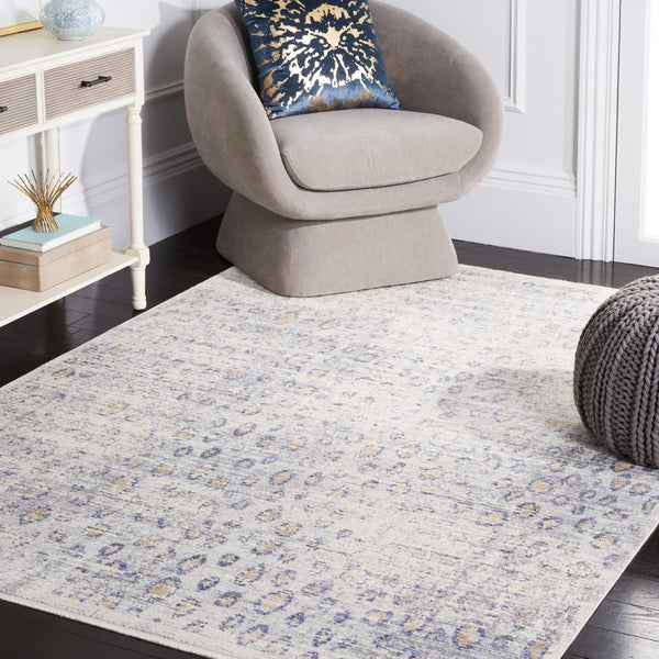 Safavieh Illusion 739f Grey Cream Area Rug - Elegant 5' X 7' Power-loomed Design, Soft Viscose, Oeko-tex Certified Grey ,Cream Viscose Pile Illb739f-57