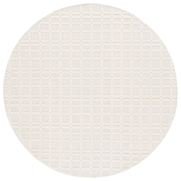 Safavieh Impressions Modern Wool-cotton Blend Area Rug - Hand-loomed Geometric Design For Chic Spaces Ivory 80% Wool,20% Cotton Im312a-3