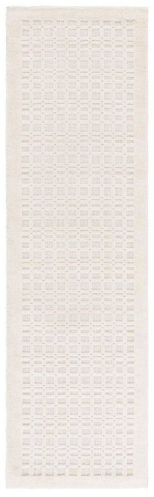 Safavieh Impressions Hand-loomed Runner Rug - Artisan Crafted With Geometric Design For Modern Elegance Ivory 80% Wool,20% Cotton Im314a-28