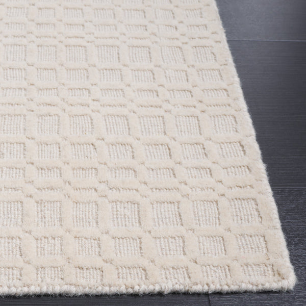 Safavieh Impressions Hand-loomed Runner Rug - Artisan Crafted With Geometric Design For Modern Elegance Ivory 80% Wool,20% Cotton Im314a-5