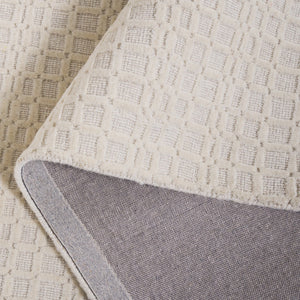 Safavieh Impressions Hand-loomed Area Rug - Luxurious Wool-cotton Blend With Modern Geometric Design Ivory 80% Wool,20% Cotton Im314a-4