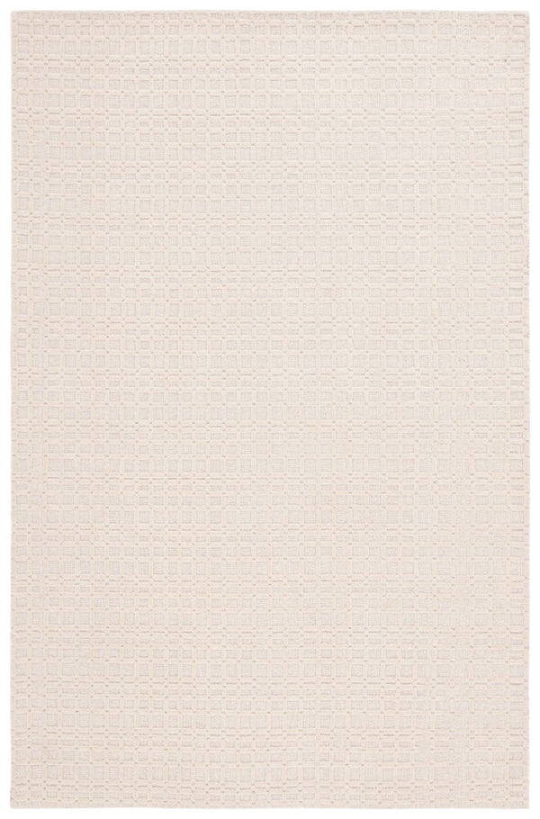 Safavieh Impressions Hand-loomed Area Rug - Luxurious Wool-cotton Blend With Modern Geometric Design Ivory 80% Wool,20% Cotton Im314a-4