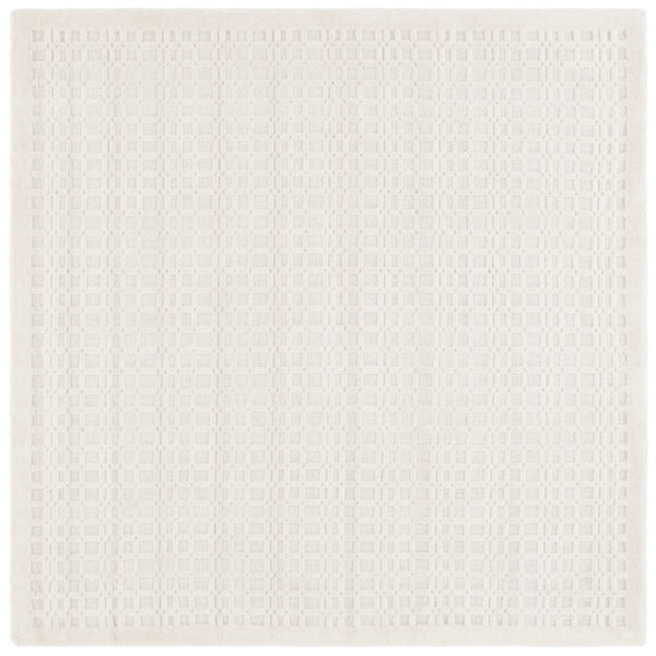 Safavieh Impressions Hand-loomed Area Rug - Luxurious Wool-cotton Blend With Modern Geometric Design Ivory 80% Wool,20% Cotton Im314a-4