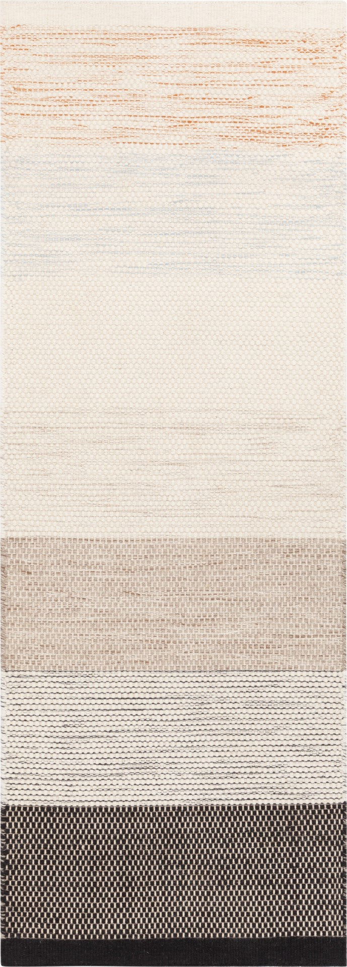 Chandra Rugs Hand Woven Contemporary Rug - Luxurious 100% Wool Masterpiece For Stylish Home Décor And Comfort White,Orange Wool Ime56600-79106