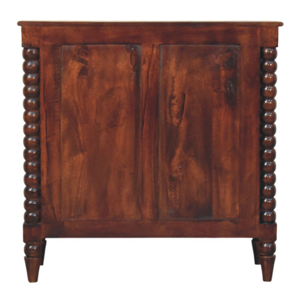 Solid Wood Barclay 3 Drawer Chest In Winewood Oak Finish