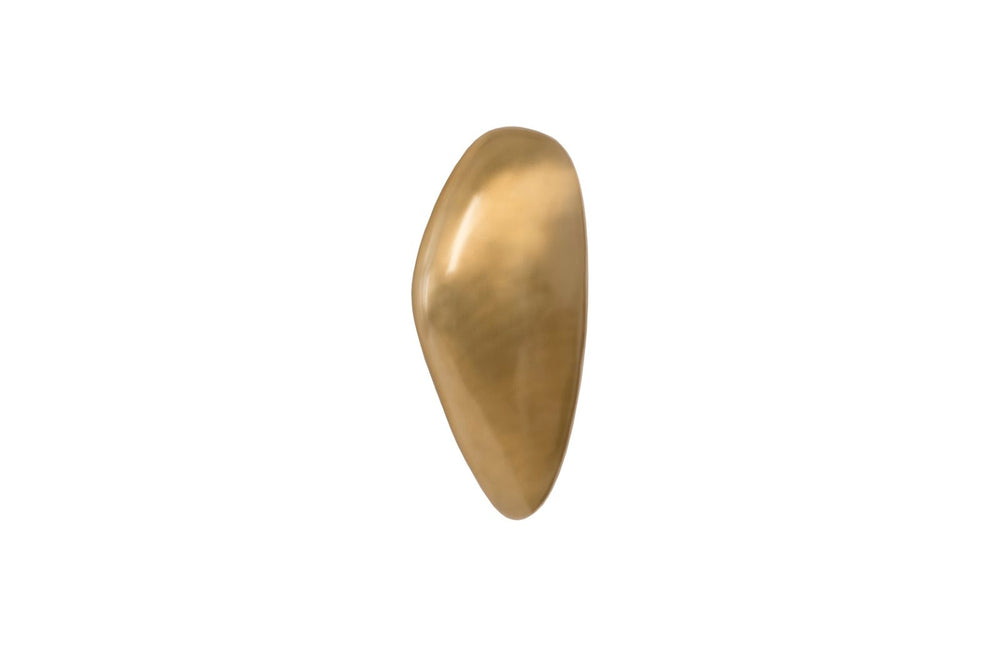 Phillips Collection River Stone Wall Tile Sculpture - Elegant Metal Design Inspired by Nature for Modern Interiors Brass Finish, LG IN97490