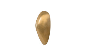 Phillips Collection River Stone Wall Tile Sculpture - Elegant Metal Design Inspired by Nature for Modern Interiors Brass Finish, LG IN97490
