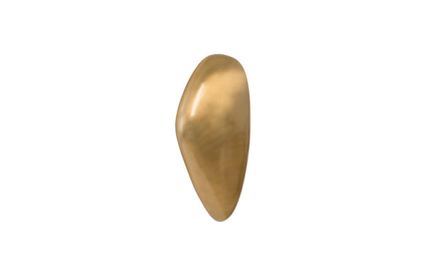 Phillips Collection River Stone Wall Tile Sculpture - Elegant Metal Design Inspired by Nature for Modern Interiors Brass Finish, LG IN97490