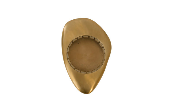 Phillips Collection River Stone Wall Tile Sculpture - Elegant Metal Design Inspired by Nature for Modern Interiors Brass Finish, LG IN97490