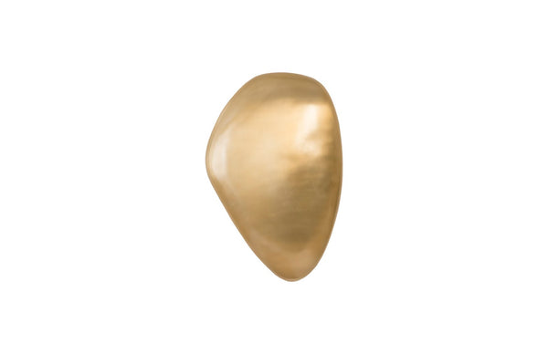 Phillips Collection River Stone Wall Tile Sculpture - Elegant Metal Design Inspired by Nature for Modern Interiors Brass Finish, LG IN97490