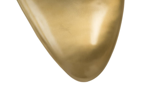 Phillips Collection River Stone Organic Brass Metal Wall Sculpture Low Relief Art for Modern Living IN97490