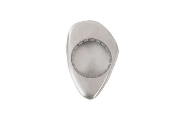 Phillips Collection River Stone Wall Tile - Modern Organic Metal Sculpture in Stunning Silver for Elegant Decor Accents Aluminum, LG IN97491