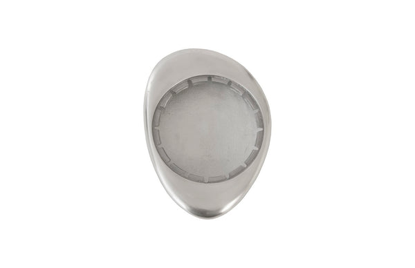 Phillips Collection River Stone Wall Tile - Modern Organic Metal Sculpture in Stunning Silver for Elegant Decor Accents Aluminum, SM IN97493
