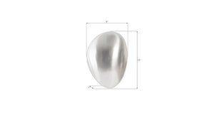 Phillips Collection River Stone Wall Tile - Modern Organic Metal Sculpture in Stunning Silver for Elegant Decor Accents Aluminum, SM IN97493