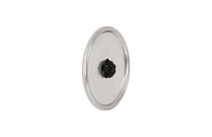 Phillips Collection Button Wall Tile - Sculptural Accent with Organic Patina Finish for Modern Home and Gallery Spaces Hammered Metal, Aluminum Finish IN97494