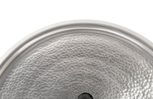 Phillips Collection Button Wall Tile - Sculptural Accent with Organic Patina Finish for Modern Home and Gallery Spaces Hammered Metal, Aluminum Finish IN97494