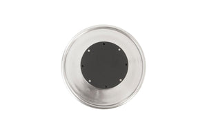 Phillips Collection Button Wall Tile - Sculptural Accent with Organic Patina Finish for Modern Home and Gallery Spaces Hammered Metal, Aluminum Finish IN97494