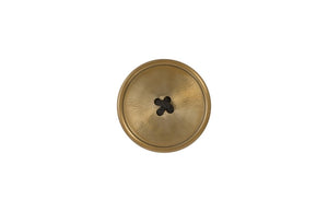 Phillips Collection Button Shaped Hammered Brass Metal Wall Sculpture Accent Piece for Modern Interiors IN97495