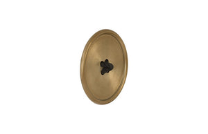 Phillips Collection Button Shaped Hammered Brass Metal Wall Sculpture Accent Piece for Modern Interiors IN97495
