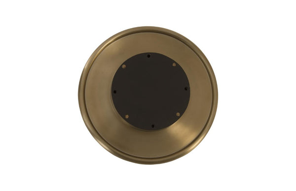 Phillips Collection Button Shaped Hammered Brass Metal Wall Sculpture Accent Piece for Modern Interiors IN97495