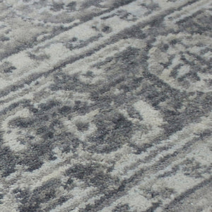 Amer Rugs Inara Hand-woven Area Rug Crafted From New Zealand Wool And Art Silk For Timeless Elegance Light Gray Wool, Viscose Ina100912